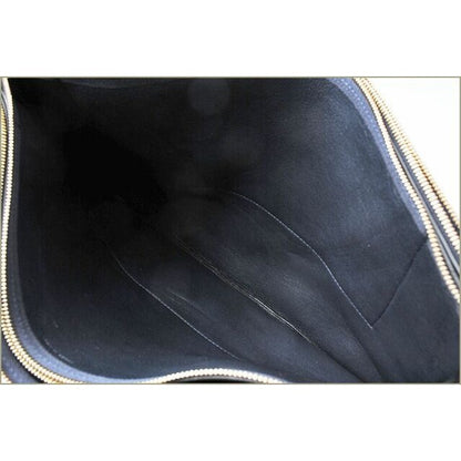 Celine Shoulder Bag Clutch Lambskin Large Trio Black Silver 2-Way — view 5
