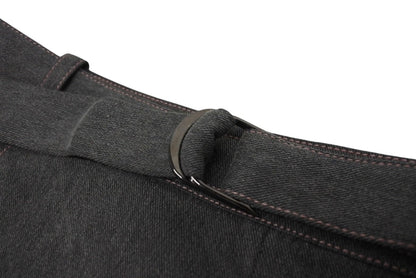 Dior Denim Skirt Belted Design Stitch Galliano 38 — view 8