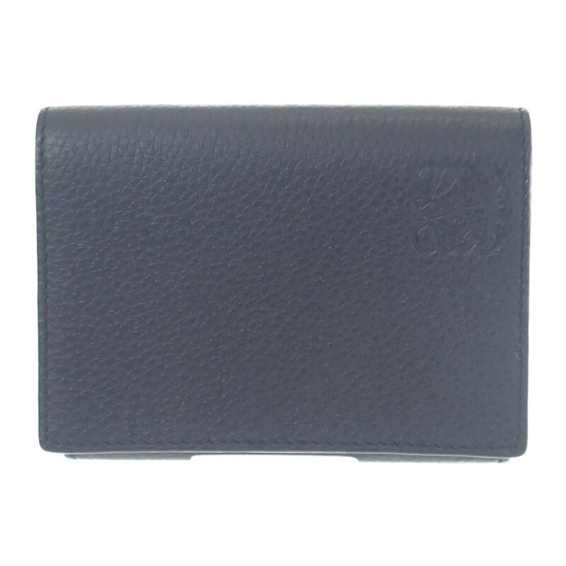Loewe Trifold Wallet C660 Tr2 X02 Soft Grain Calf Black Men