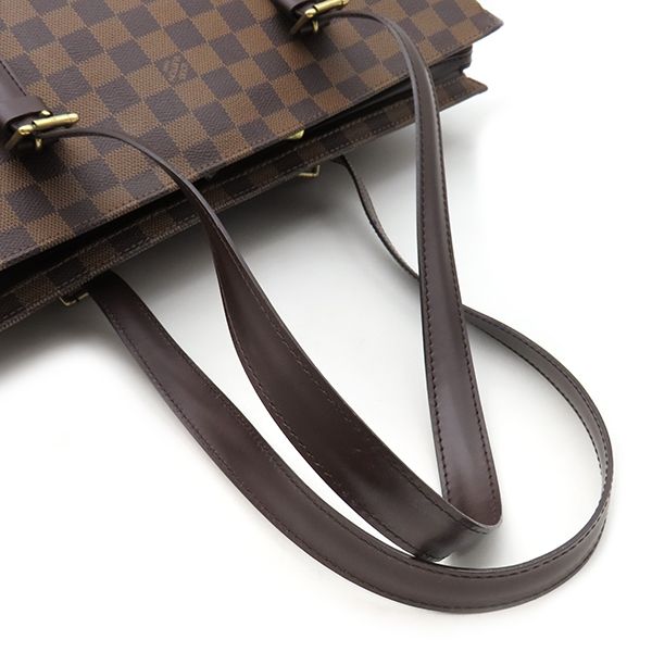 Louis Vuitton Tote Bag Chelsea Damier Canvas Damier Ebene Gold Hardware Brown