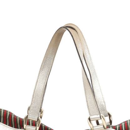Gucci GG Canvas Abbey Leather Tote Shoulder Hand — view 2