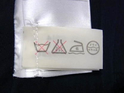 Chanel P09323 Coco Mark Wool Long Jacket Size 38 Clothing Women's Navy Fm0718