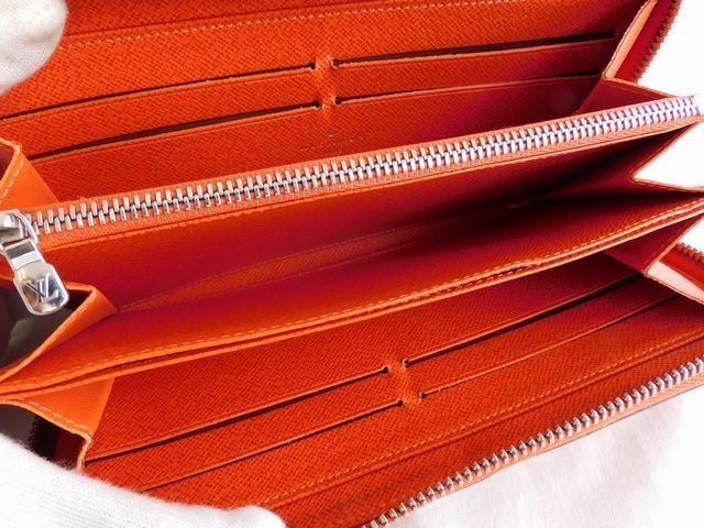 Louis Vuitton M60310 Mi4114 - Zippy Wallet Epi Orange Round Zipper Long Wallet