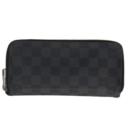 Louis Vuitton N63095 Zippy Wallet Vertical Damier Graphite Long Wallet For Men