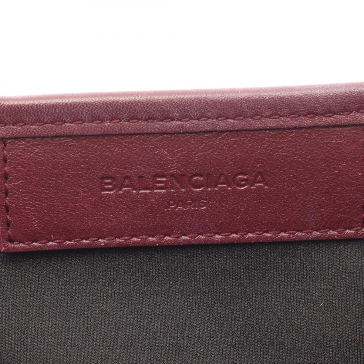 Balenciaga Tote Navy Cabas Natural Bold Canvas Leather Caba S — view 4