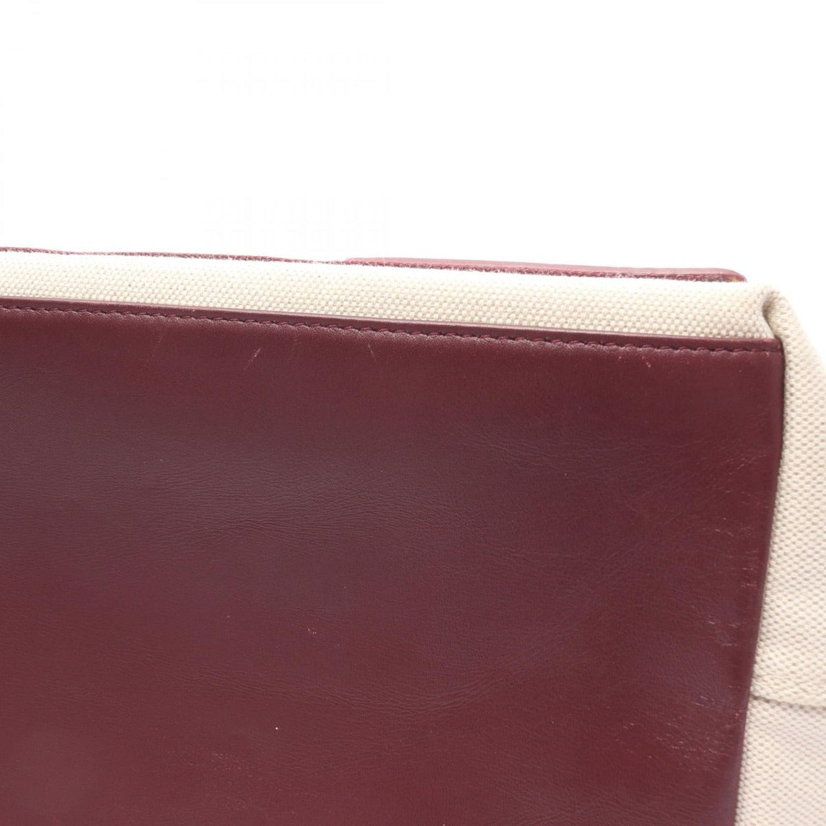 Balenciaga Tote Navy Cabas Natural Bold Canvas Leather Caba S — view 10