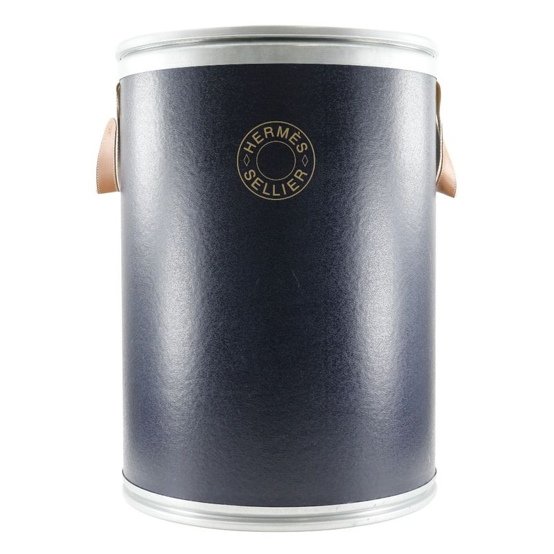 Hermes Saddle Box Large Size Serie Line Harness Tin Storage Ornament Aluminium