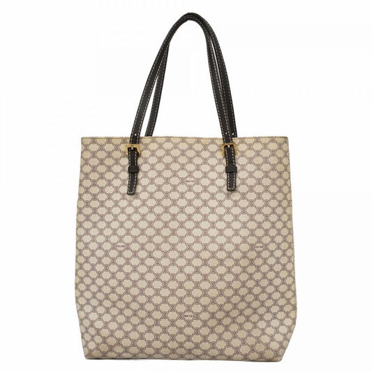 Celine Tote Bag Macadam PVC White Gold Hardware Women