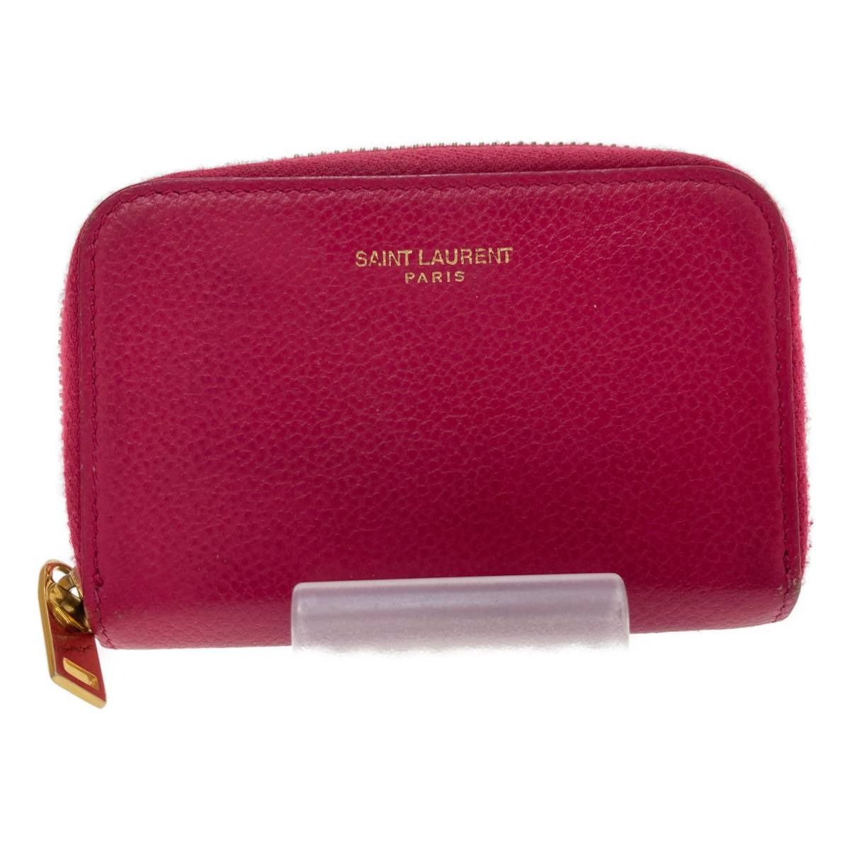 Yves Saint Laurent Coin Card Case Round Zipper 504778