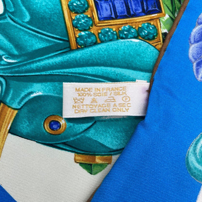 Cartier Scarf Silk Maharaja Elephant Blue — view 8