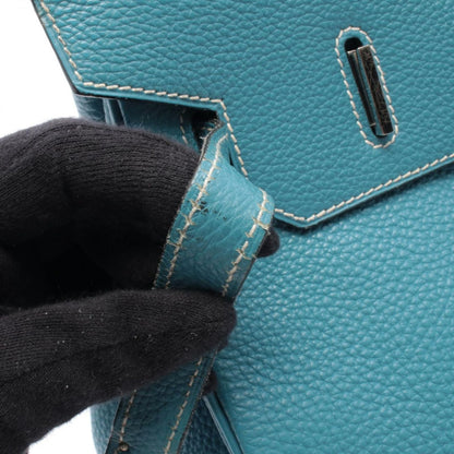 Hermes Handbag Birkin 35 Blue Jean Leather — view 8