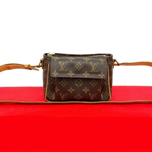 Louis Vuitton PM Monogram Leather Mini Shoulder Bag Pochette