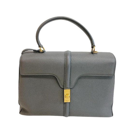 Celine 2-Way Shoulder 16 Seeds Leather Handbag Gray