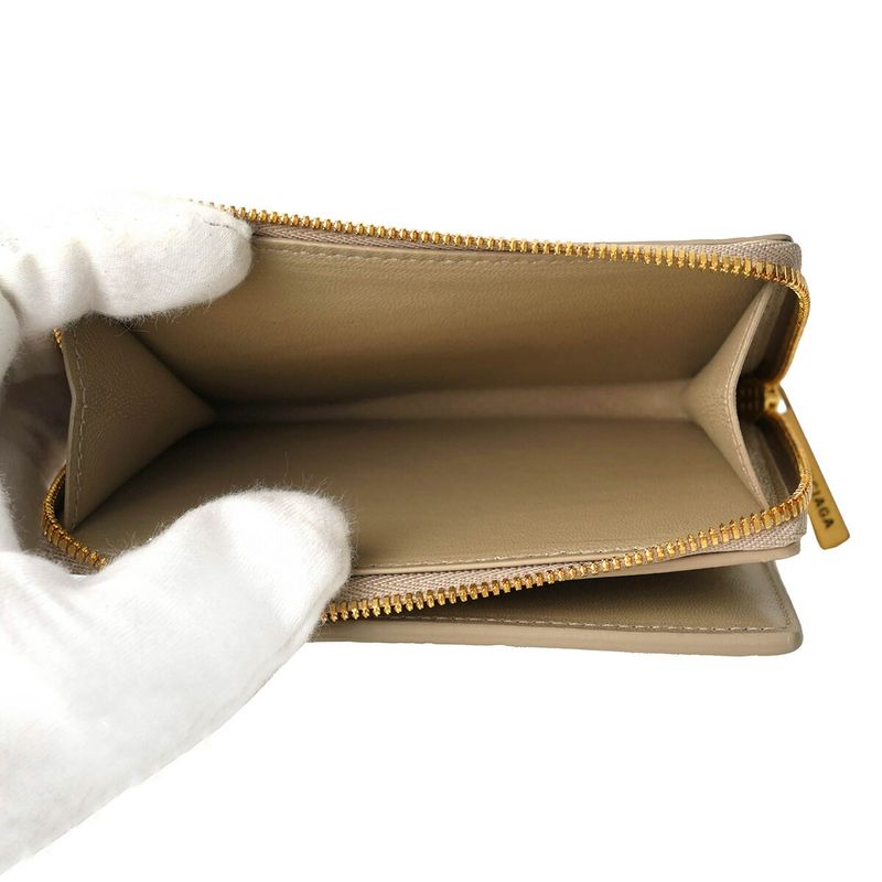 Balenciaga Bifold Wallet In Signature Taupe