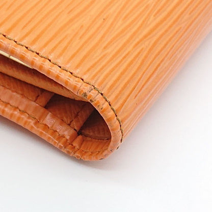 Louis Vuitton Epi Portefeuille Viennois Foldable Wallet Clasp Orange Box