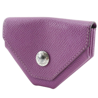 Hermes Le Van Cattle Vaux Epson Purple □ Ladies Coin Case