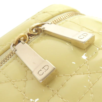 Christian DIOR Micro Vanity Mini Bag 2WAY Handbag Enamel Women