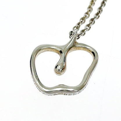 Tiffany & Co Silver Apple Motif Necklace 3.9g 925 Engraved 350101 Necklace