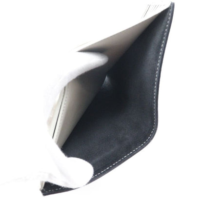 Celine Medium Strap Calf Black/beige Women's Fold Wallet