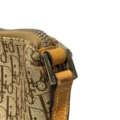 Dior/christian Dior Handbag Trotter Beige And Brown Mini Bag Leather
