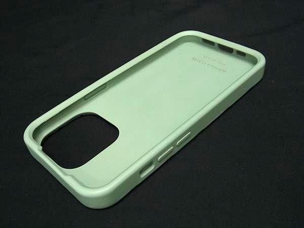 Bottega Veneta Intrecciato Rubber Iphone14 Pro Case In Light Green Fm4051