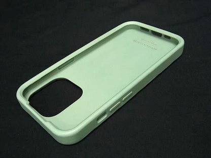 Bottega Veneta Intrecciato Rubber Iphone14 Pro Case In Light Green Fm4051