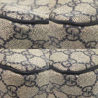 Gucci GG Supreme Canvas Navy Beige 201448 Shoulder Bag Navy Blue 0088 Gucci
