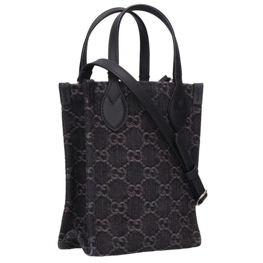 Gucci 773730 GG Denim 2-way Shoulder Bag For Men