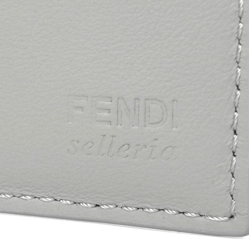 Fendi Trifold Wallet Beekaboo Gray