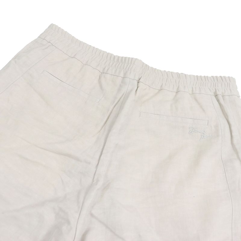 Fendi 2021 Fb0779 Linen Blend Logo Embroidery Embroidered Shorts Kinari 50