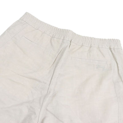 Fendi 2021 Fb0779 Linen Blend Logo Embroidery Embroidered Shorts Kinari 50