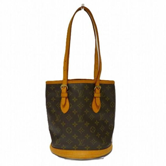 Louis Vuitton Monogram Petit Bucket M42238 Bag Tote Shoulder Bag Women