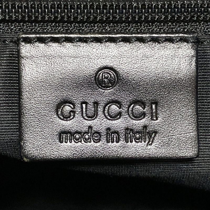 Gucci Shoulder Bag GG Pattern 90762 Black Leather