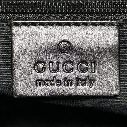 Gucci Shoulder Bag GG Pattern 90762 Black Leather
