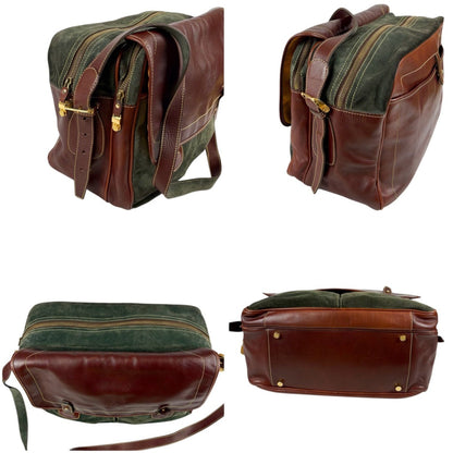 Loewe Large Capacity Shoulder Bag Anagram Logo Suede Leather — view 6