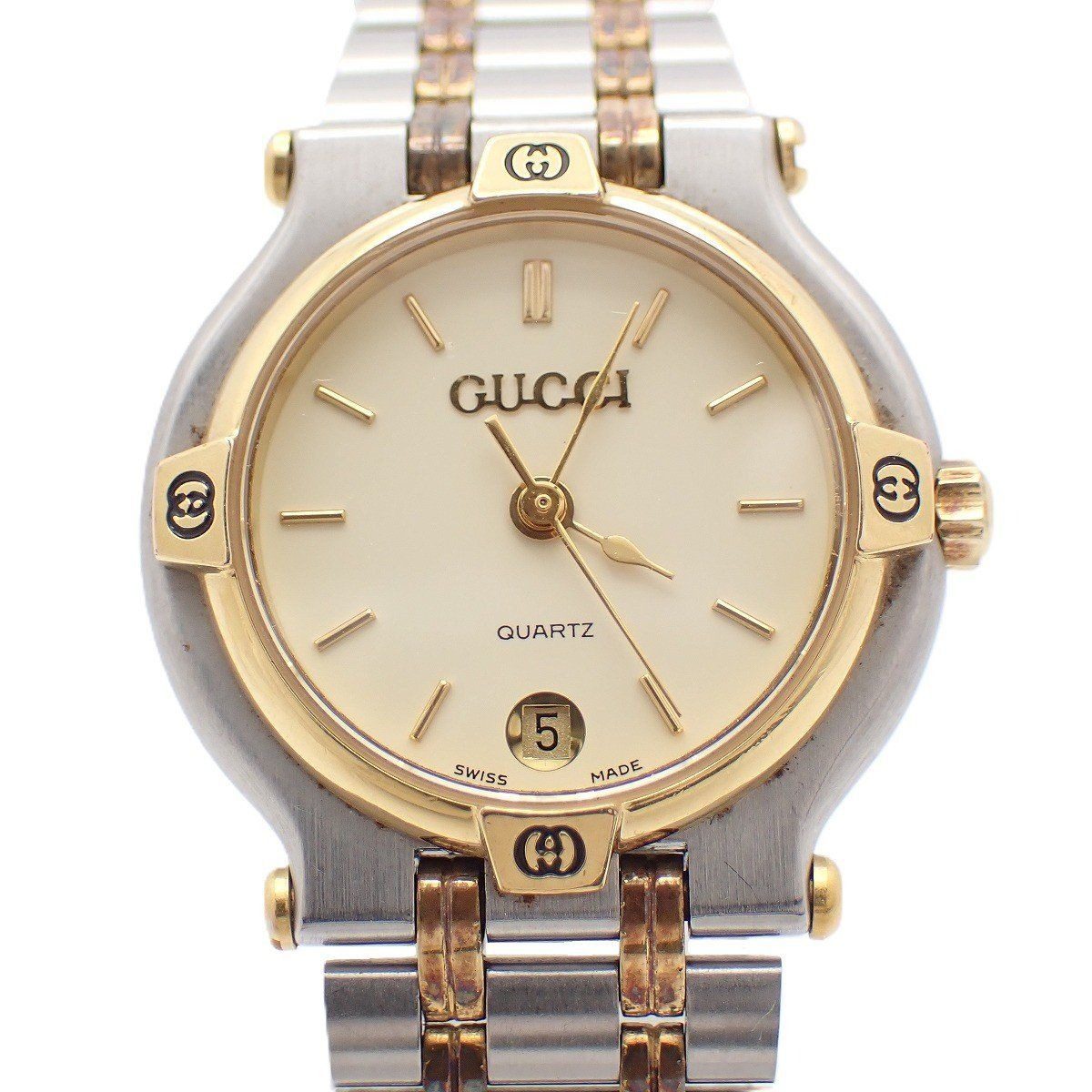 Gucci Quartz Watch Ivory Dial SS