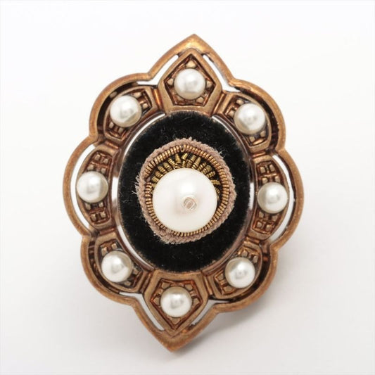 Gucci Michele Period GP Faux Pearl Flower Ring 10