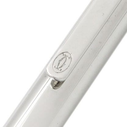 Cartier Ballpoint Pen Must de Cartier Metal Silver Black Ink Confirmed Written