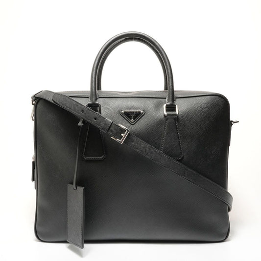 Prada Handbag Sapphia Leather Briefcase