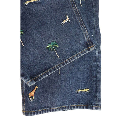 Louis Vuitton Xy3 Animal Embroidery Baggy Denim Pants 30 — view 5