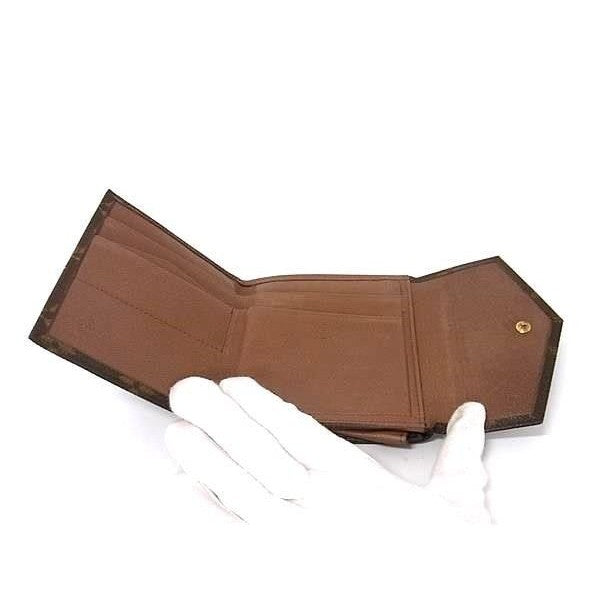 Louis Vuitton Trifold Wallet Portomonevier Cult Cles Brown Monogram Hook — view 4