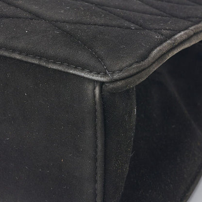 Chanel Shoulder Bag Tote Bag Round Flap Turnlock Chain Shoulder Suede Black