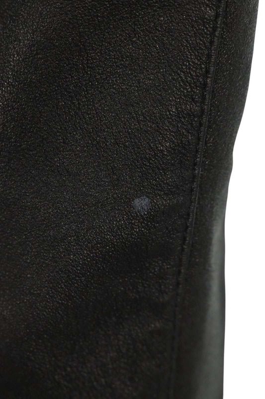 Saint Laurent Paris 369585 Y5ye2 Leather Skinny Long Pants Women 34