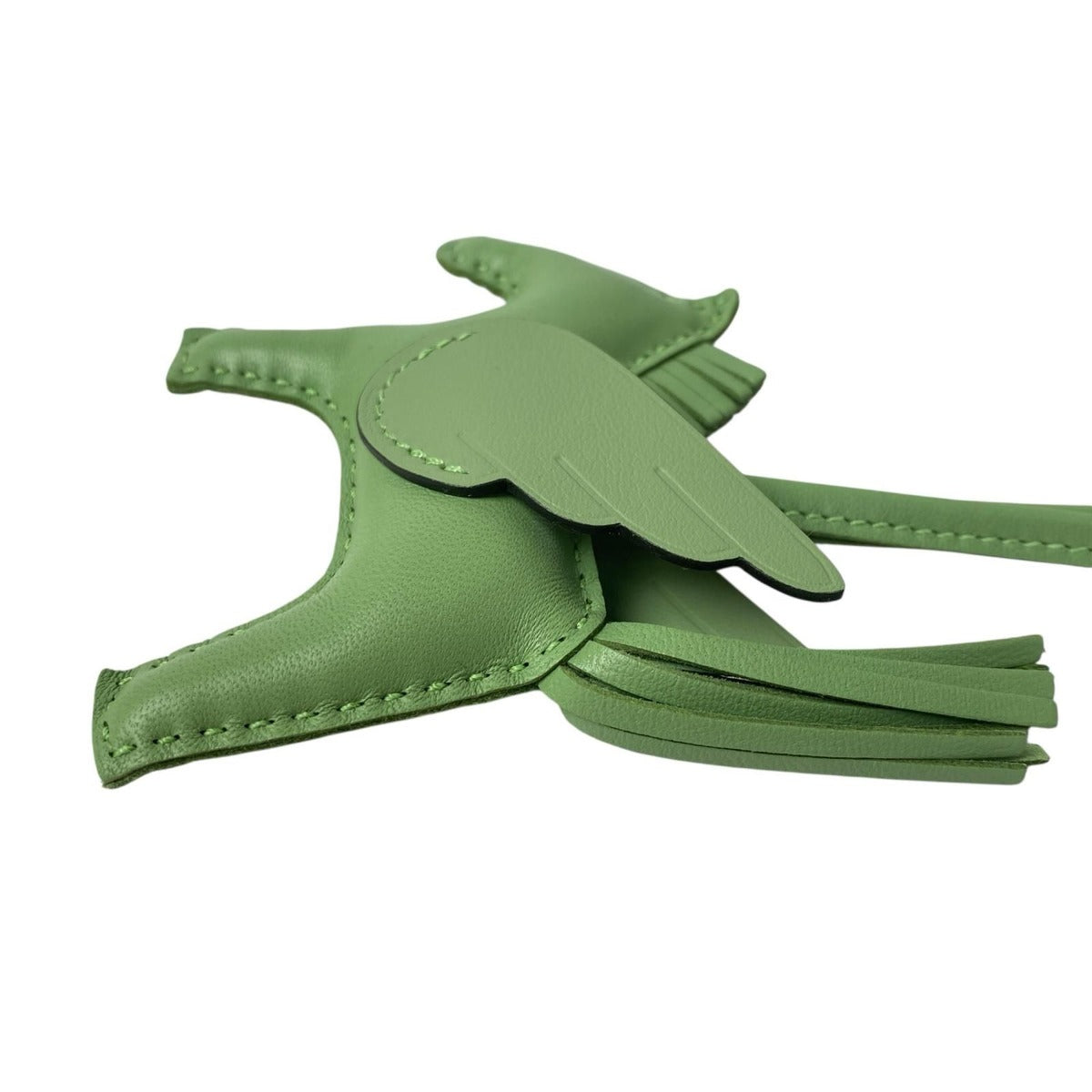 Hermes Rodeo Pegasus Vert Cricket Key Holder Veil — view 4
