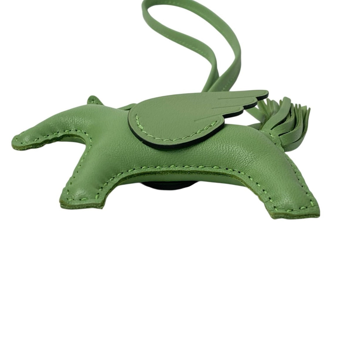Hermes Rodeo Pegasus Vert Cricket Key Holder Veil — view 5