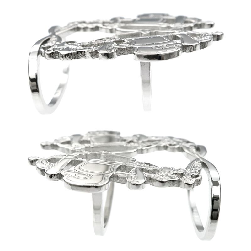 Hermes Scarf Ring 70 Brid De Gala Silver Color Small Accessories