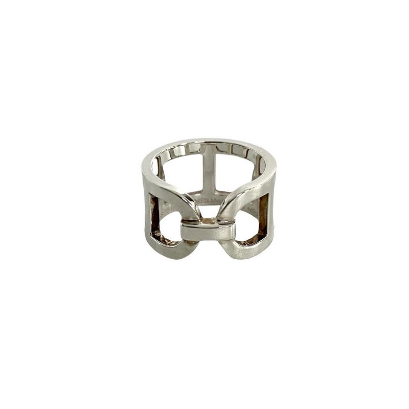 Hermes Everchaine Dancre Silver 925 Ring No 8 Accessory Jewelry Womens 402-3
