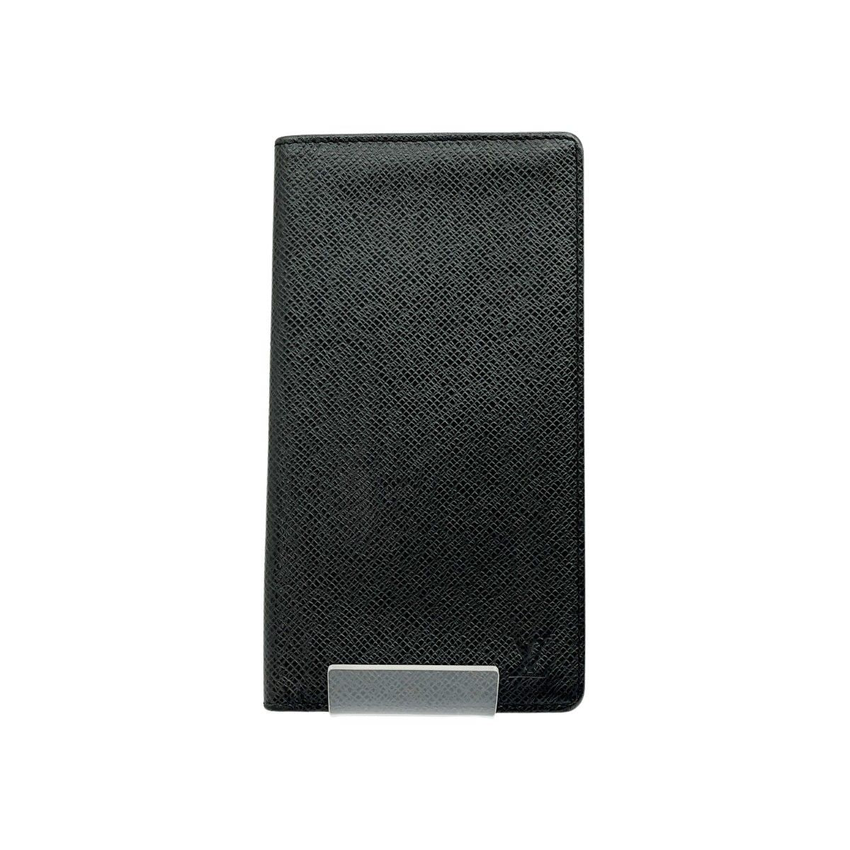 Louis Vuitton Long Wallet Taiga Porto Cult Credit M31002 Black