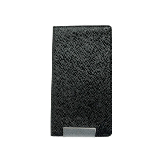 Louis Vuitton Long Wallet Taiga Porto Cult Credit M31002 Black