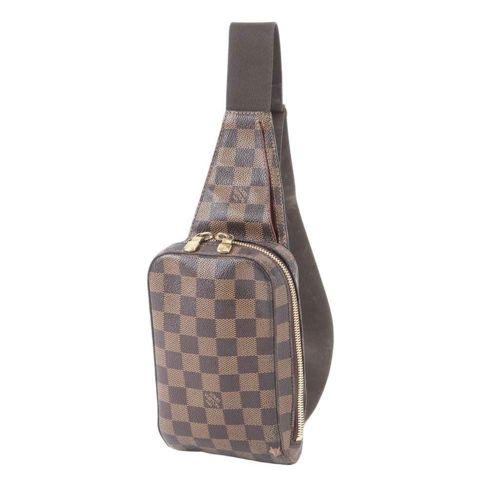 Louis Vuitton Damier Geronimos Leather Belt Bag Waist Pouch Shoulder Crossbody